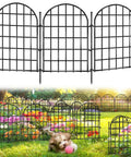 Arched No Dig Garden Fence Panels 30 Pack 32.5 Ft Long Rustproof Metal Garden Edging with ground stakes