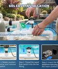 Replacement Flow Switch For Hayward Goldline Aquarite Salt Systems No Tools Needed Easy Install Precise Flow Sensor Direct Fit Durable Metal Body Replaces Common Models For Reliable Water Flow Detection installed on pool pipe