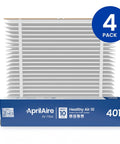 Replacement Furnace Filter For 2400 Space Gard Whole House Purifier, MERV 10, 16x25x6, Pack Of 4, shown in packaging.