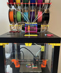 MultiColor Filament Feeder Upgrade Kit Compatible With Mk3s Plus Mk4 Mk4s Core Handles 12 Spools Rolls Smooth And Loads Easy in use with 3D printer.