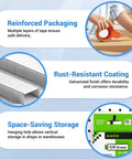 Heavy Duty 22 Gauge JT21 Staples 1/4 Inch Length With 7/16 Inch Crown 1600 Count Pack in reinforced packaging with rust-resistant coating