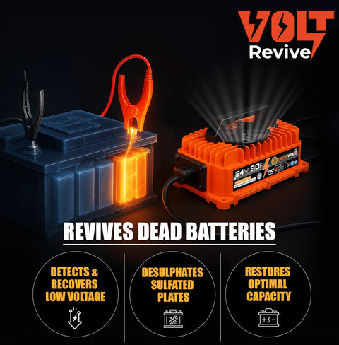 24V 30A Lead Acid Industrial Built Tough Battery Charger For Forklifts Pallet Jacks Scrubbers And Golf Carts with Anderson Plug