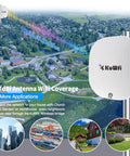 Outdoor 5.8GHz 10KM TDMA Gigabit Point To Point WiFi Bridge Kit Extends WiFi To Outbuildings And Starlink Router Or Cameras