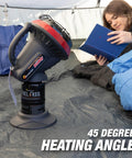 Little Buddy Portable Radiant Propane Heater With 3800 BTU Output in tent, heating area with quiet, odor-free operation