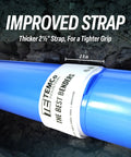 Temco Th4001 PVC Conduit Heat Blanket Bender showing improved 2.5-inch strap for better grip on heated pipes.
