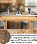 Router Sled For Flat Slabs Portable And Adjustable Beastly Slab Flattening Jig With A 57.8 Inch Guide Rail System on table