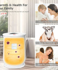 Hot Towel Warmer Bucket For Home Spa Vibe Portable Unit With Auto Shut Off Fits Two 40x70 Towels LED Display Four Time Settings