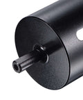 60mm diamond core drill bit for wet masonry drilling; black metal hole saw with exposed pilot shaft.