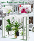 Portable Mini Greenhouse For Indoor And Outdoor Use With Thick PE Cover And Clear Panels Durable Garden Shelter with plants inside
