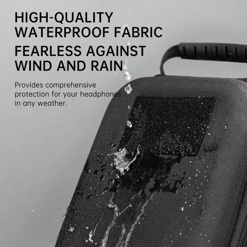 Weather Resistant EVA Storage Case For Shooting Ear Muffs Glasses And Accessories with water-resistant fabric in use