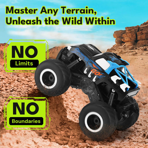 1to16 Scale Totally Waterproof Monster Truck RC Car Amphibious Remote Control Vehicle 4WD climbing rocky terrain