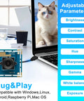 1080P USB Camera Module With Plug And Play Setup High Speed 30 60 100fps CMOS OV2710 Sensor Low Light Industrial Camera Board