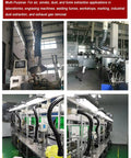 Heavy Duty Welding Fume Extractor Arm With 360 Degree Articulated Flexible Hose For Soldering Smoke And Shop Dust Collection in industrial setting.