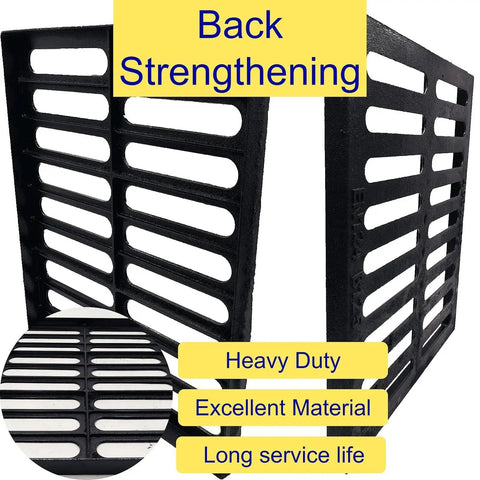 Beefy Heavy Duty Cast Iron Drain Grate 20 By 16 Inches Outdoor Trench Cover showcasing rugged back strengthening
