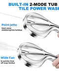 10 Mode Handheld Shower Head Set With Bangin High Pressure Flow 59 Inch Stainless Steel Hose Adjustable Brass Bracket All Chrome