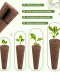 Growth stages in 79 Piece Indoor Hydroponic Seed Pod Kit With Sponges Domes Baskets Labels And Tweezer Compatible With Aerogarden.