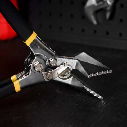 Hand Seamers Sheet Metal Tool 3 Inch Straight Bending Pliers For Roofing Siding HVAC Ductwork And Metal Projects close-up