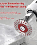 12 Pack 1.57 Inch Mini Diamond Saw Blades Set For Angle Grinder With Screws Hex Wrench And Removable Flange cutting stone slab