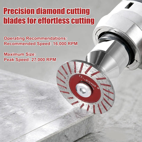 12 Pack 1.57 Inch Mini Diamond Saw Blades Set For Angle Grinder With Screws Hex Wrench And Removable Flange cutting stone slab