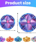 3D Printed Gear Sphere Fidget Toy For Sensory Stress Relief And Chill, A Kid And Adult Friendly Desk Accessory, deep purple, 2.6 inches