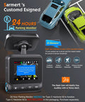 5K Front Dash Cam With GPS And 5G WiFi Sony STARVIS Sensor HDR Night Vision Crystal Clear 5120X2160P Video showing parking mode interface