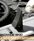 Ten Pack 230SP Backhoe Skid Bucket Teeth With Pins For Mini Excavators Replacement Kit on a rugged surface