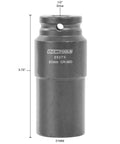 21mm Crank Bolt Socket For Stubborn Bolts, Half Inch Drive Impact Socket, Heavy Duty Harmonic Balancer, Six Point Deep Design
