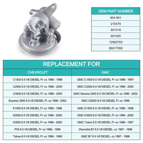 Front view of AULINK 904-801 mechanical vacuum pump with aluminum body and mounting flange.