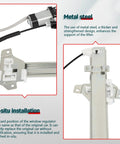 Heavy Duty Power Window Regulator With Motor Assembly Fits Chevrolet Spark And Spark EV 2013 To 2015 Front Left Side close-up of metal components