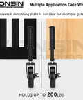 4 Inch Heavy Duty Spring Loaded Gate Caster Wheel With Side Brake 360 Degree Swivel Drag Gate Wheel For Wooden Gates Fences