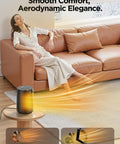 Portable Electric Space Heater With Remote Thermostat 70 Degree Oscillation Digital Display 12 Hour Timer 1500W PTC Ceramic