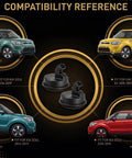 Compatibility reference image showing No Fuss Direct Fit Rear Wheel Hub Bearing With Solid Abs Sensor For Kia Soul And Soul Ev 2014 To 2019.