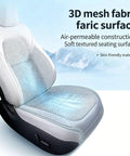 Custom Fit Breathable Ventilated Car Seat Pad For Chevrolet Volt Bolt Euv Blazer Ev features 3D mesh fabric surface.