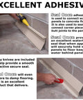 Seal Once adhesive application on concrete for Solid All In One Basement Flood Defense System With Baseboard Channel Drains And Sump Pump Station.