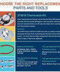 Durable Dryer Heating Element With Thermostat Kit And Thermal Cut Off Fuse Replacement For Kenmore Whirlpool Maytag GE Models MEDB835DW4 GEW9250PW0 Premium Nickel Chromium Wire With 85 Percent Content For Longer Life And Easy Install details