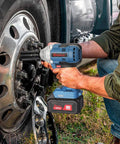 Using Beefy Cordless Half Inch Brushless Impact Wrench With 300 Ft-Lb Torque to tighten car wheel lug nuts