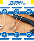 Tear Through Rust And Peeling Paint With This Heavy Duty Ten Pack Stainless Steel Wire Pen Brush Featuring A Tough 3Mm Shank For Rotary Tools And Dremel Drills Solid Workhorse Gear displayed with product advantages and tools.