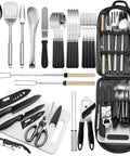 Ultimate Outdoor Cooking Utensil Set 27 Piece Stainless Steel Kit For Camping And Travel Packed With Pro Grilling Tools