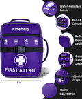Premium 520 Piece First Aid Kit Large Emergency Medical Kit for Car Home Travel Camping Hiking Backpack And School Purple Color
