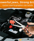 Using 7 Piece Electrical Disconnect Pliers Set With Leather Case Auto Connector Removal Kit on engine wiring