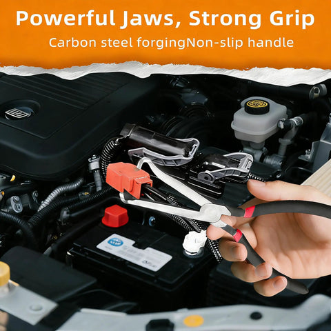 Using 7 Piece Electrical Disconnect Pliers Set With Leather Case Auto Connector Removal Kit on engine wiring