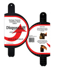 Fast And Easy Garbage Disposal Install Tool That Lets You Set It Up In Under 60 Seconds Without An Extra Hand No Fuss Straightforward Clamp On packaging showing tool and instructions.