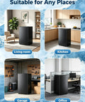 3.2 Cu Ft Upright Mini Freezer Delivers Hardcore Fast Freeze Power With Three Level Thermostat For Rock Solid Chill in living room and kitchen.