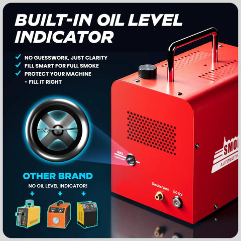Red Beast High Volume Automotive Smoke Machine With Built In Air Compressor For EVAP Leak Detection Model 701