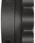 Heavy Duty 12 Tooth Roller Chain Sprocket For Winches Type B Hub side view showcasing 1.25 inch bore and high carbon steel.