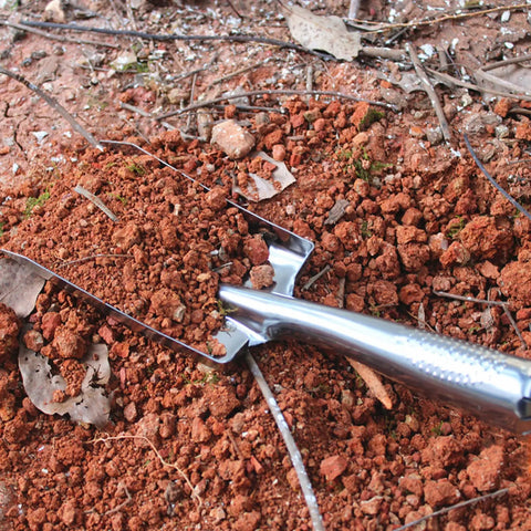 Heavy Duty Stainless Steel Garden Shovel Hand Trowel Spade Built To Last For Digging Planting And Transplanting In Clay Or Rocky Soil