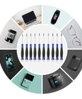 Image of Magnetic Precision Screwdriver Set With Pouch 10 Piece Tiny Screwdrivers For Eyeglasses Watches Computers Laptops And Phones Phillips Slotted Torx