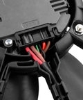 Heavy Duty Engine Radiator Dual Cooling Fan Assembly For Volkswagen Beetle Golf Jetta Passat Rabbit 2005 To 2013 wiring connectors close-up.