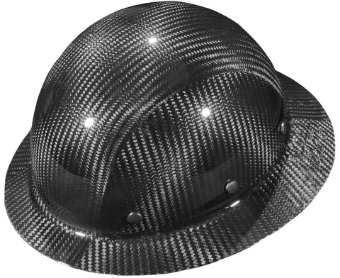 Carbon Fiber Full Brim Hard Hat With 6 Point Ratchet Suspension OSHA ANSI Rated Lightweight Head Protection For Men On The Job Site Premium Construction Safety Helmet Built For Comfort And Tough Hazards.