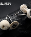Kickass 20 Pack Wool Felt Buffing Wheels For Dremel Rotary Tools 25Mm Diameter assorted shapes for fine polishing tools.